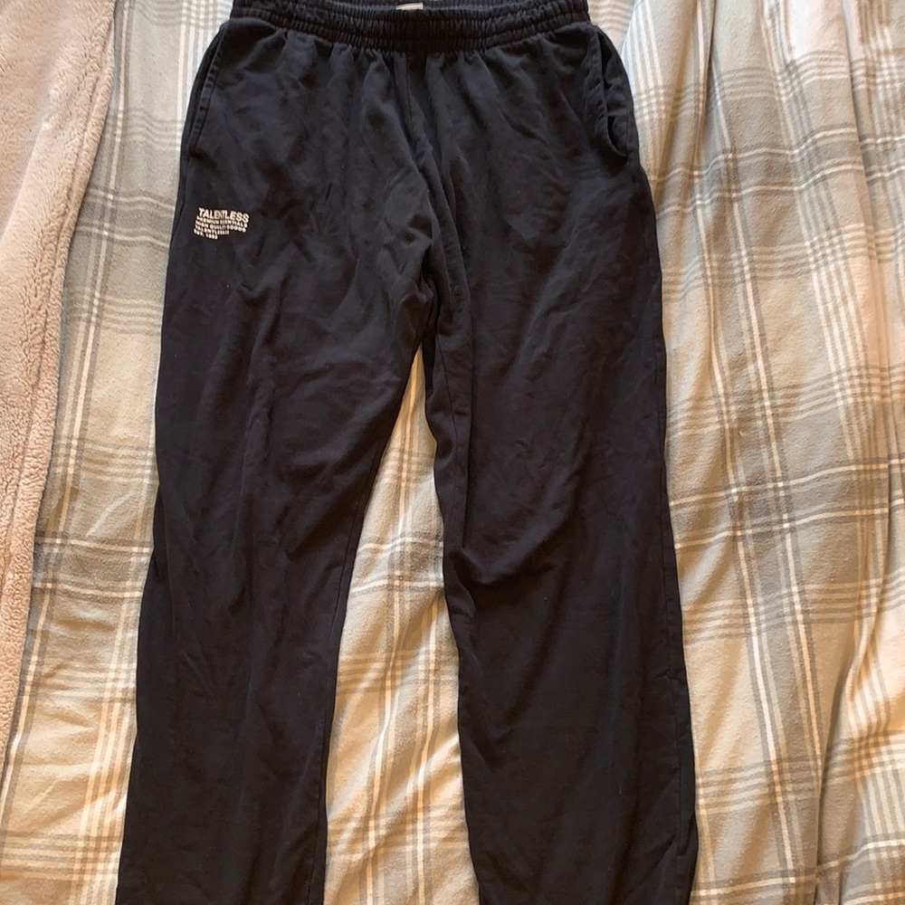 Black Talentless Elements Sweatpants - Size XL, elastic waist and ankle